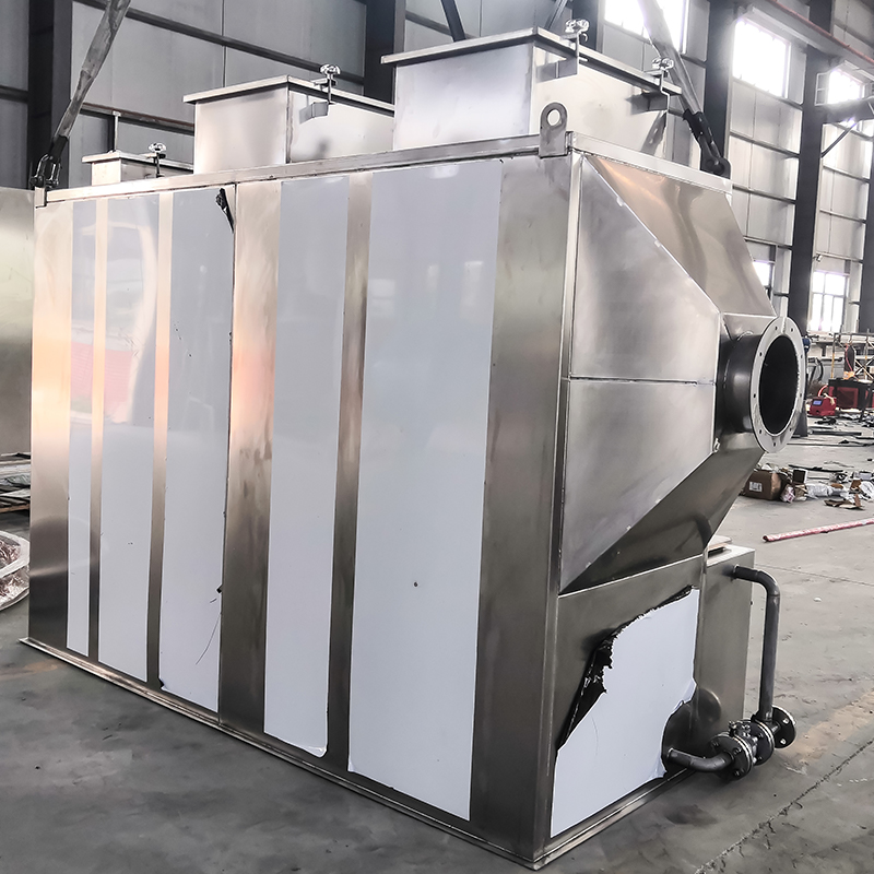 Torre depuradora horizontal de acero inoxidable 304