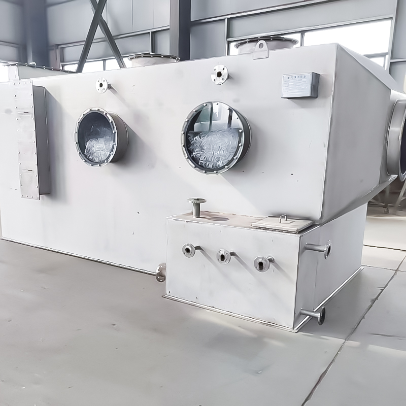 Torre depuradora horizontal de acero inoxidable 304