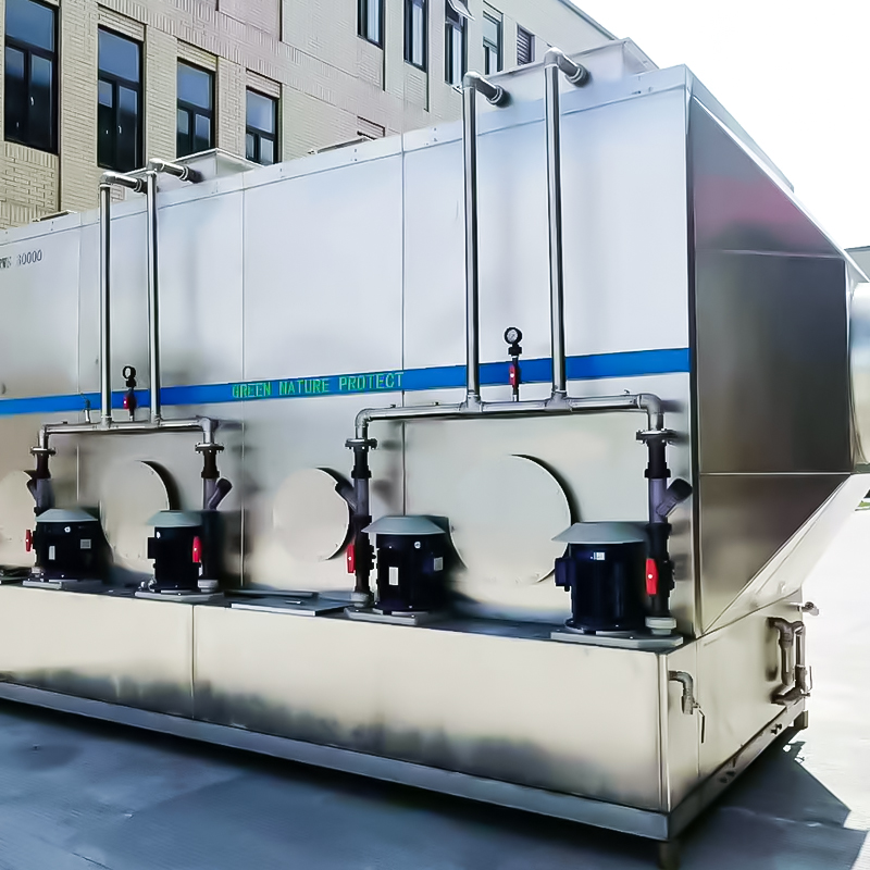 Torre depuradora horizontal de acero inoxidable 304