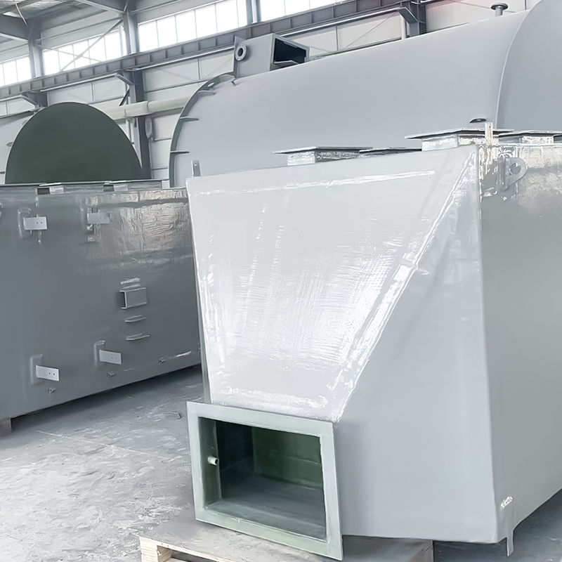 Caja de adsorción de carbón activado de fibra de vidrio.