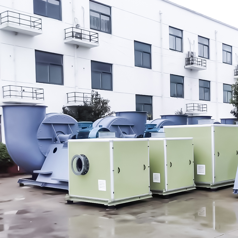 Ventilador de caja insonorizado de fibra de vidrio.