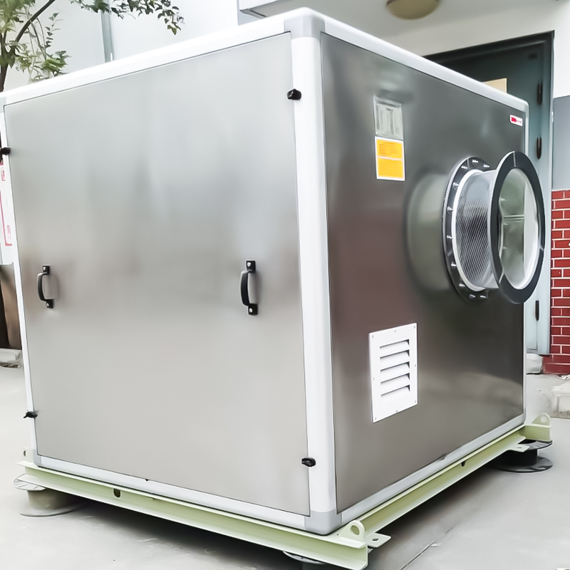 Ventilador de caja insonorizado de fibra de vidrio.