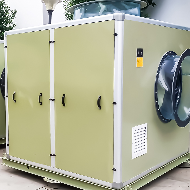 Ventilador de caja insonorizado de fibra de vidrio.