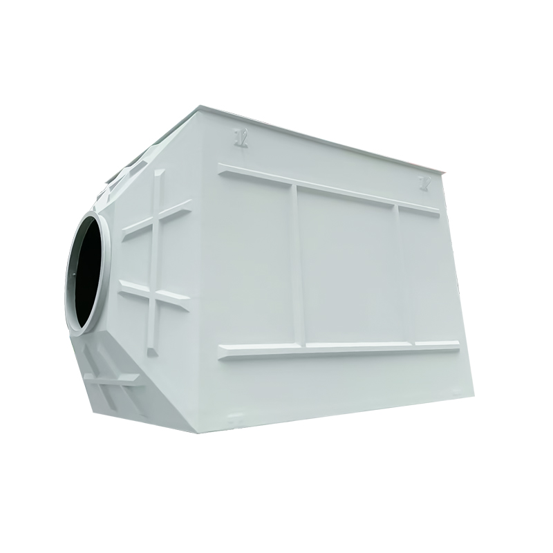 Caja de adsorción de carbón activado de fibra de vidrio.