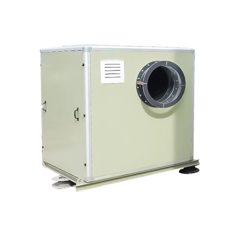 Ventilador de caja insonorizado de fibra de vidrio.