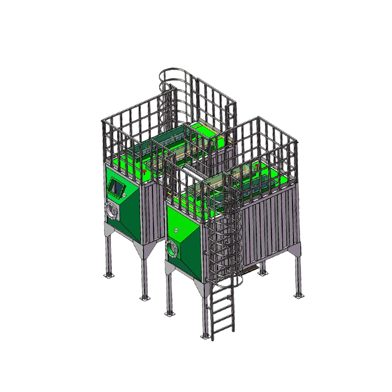 Caja de adsorción de carbón activado de acero al carbono con carga superior y carga lateral inferior