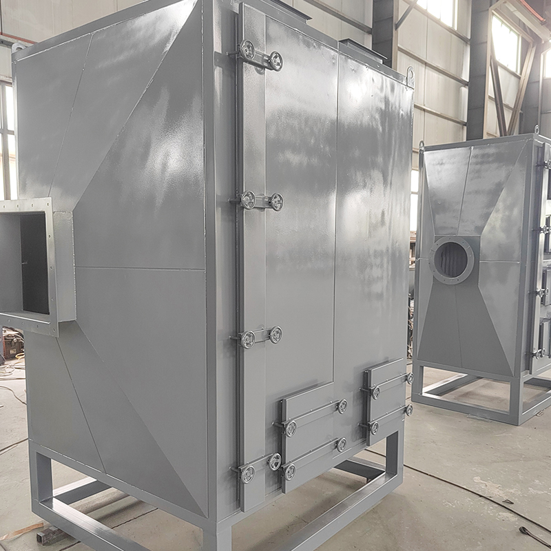 Caja de adsorción de carbón activado de acero al carbono con carga superior y carga lateral inferior